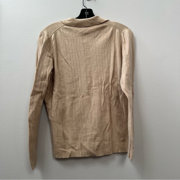 Ann Taylor | Vintage Cream Collar Sweater Tee Sz L - Picture 5 of 5